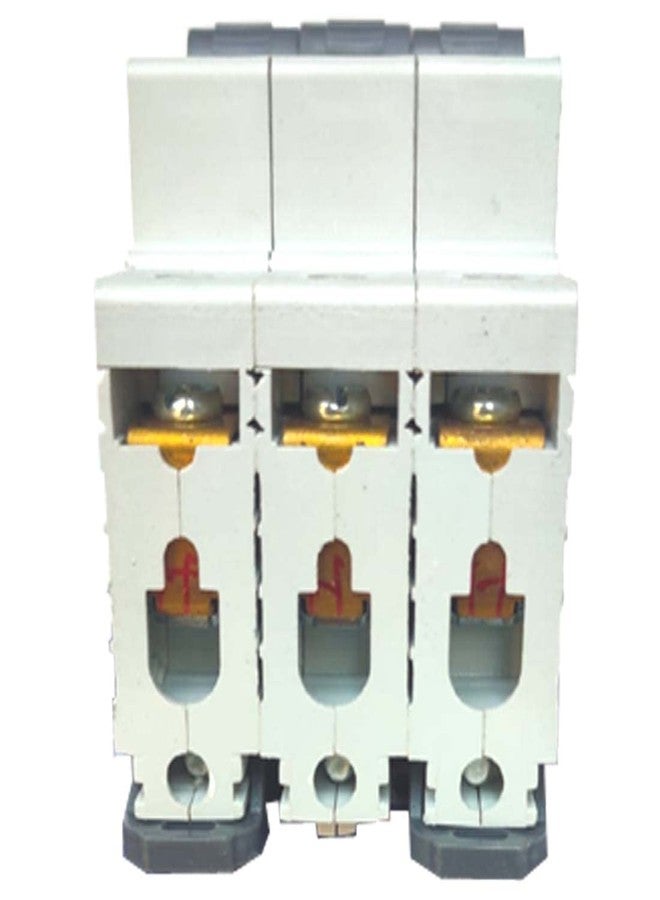J M D GOLD JMD GOLD 63/A TP C-Curve 415-V/10000A/Breaking Capacity, 50-HZ ISI Mark Triple Pole MCB - Image 3